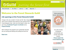 Tablet Screenshot of forestguild.org